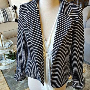 KNIT Striped BLAZER By COVINGTON SZ L